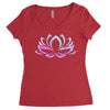 hologram lotus Women's Triblend Scoop T-shirt