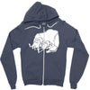 sancho und pancho kult fun fr&ouml;sche frog oldschool Zipper Hoodie