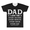 I Love You Dad All Over Men's T-shirt