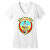 dogs bollocks beer label ideal birthday present or gift Women's V-Neck T-Shirt