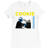 cookie monster Ladies Fitted T-Shirt