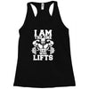 i am the one who lifts Racerback Tank