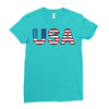 usa Ladies Fitted T-Shirt