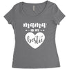 Mama is My Bestie Women's Triblend Scoop T-shirt