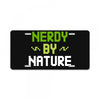 nerdy by nature License Plate