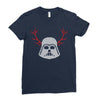 darth vader reindeer Ladies Fitted T-Shirt