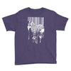 banksy street art zebra bar code Youth Tee