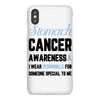 stomach cancer awaneress i wear periwinkle for someone special to me iPhoneX Case
