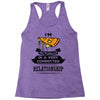 I Am Pizza Actually In A Very Commited Relationship Racerback Tank