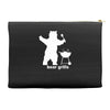 bear grills bbq funny Accessory Pouches