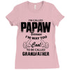 I'm Called Papaw Because I'm Way Too Cool To Be Called Grandfather Ladies Fitted T-Shirt