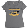 I Love Someone With Childhood Cancer To The Moon And Back To Infinity Women's Triblend Scoop T-shirt