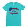 happy 4th of july Ladies Fitted T-Shirt