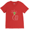 green thumb V-Neck Tee