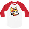 halftone fox (regular) 3/4 Sleeve Shirt