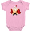 funny flashing naked nude christmas santa claus Baby Onesie