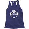 funny  queen of everything gift bride honeymoon hen night fashion fema Racerback Tank