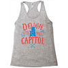 down with the capitol Racerback Tank