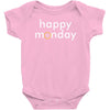happy monday Baby Bodysuit