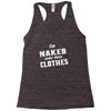 naked under these clothes tie dye Racerback Tank