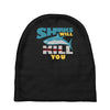 sharks will kill you Baby Beanies
