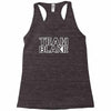 team blake Racerback Tank