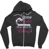 real girls go fishing Zipper Hoodie
