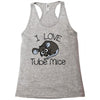 love tube mice Racerback Tank