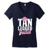 tan legged juliet Women's V-Neck T-Shirt