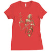 marilyn monroe machine gun gangster 100% cotton Ladies Fitted T-Shirt
