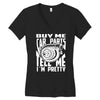 buy me car parts and tell me i'm pretty mechanic turbo nfs fan Women's V-Neck T-Shirt