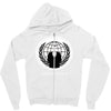 anonymous group occupy hacktivist pipa sopa acta   v for vendetta Zipper Hoodie