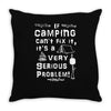camping fixes everything! Throw Pillow