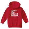 a litle life book white logo Youth Hoodie