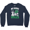 my husky is in charge! Crewneck Sweatshirt