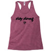 stay strong love heart Racerback Tank
