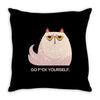 Go F Yourself Throw Pillow