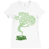 saw a ghost Ladies Fitted T-Shirt