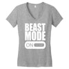beast mode on Women's V-Neck T-Shirt