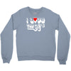 i love the 90's  musik dj fun Crewneck Sweatshirt