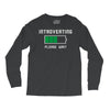 low battery introvert pun humor Long Sleeve Shirts
