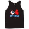 i heart zombies scary eye bloody heart halloween Tank Top