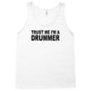 trust me i'm a drummer drum sticks music musician band rock cool geek Tank Top