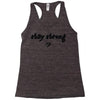 stay strong love heart Racerback Tank