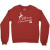 merry christmas flower Crewneck Sweatshirt