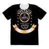 the birth of legend vintage est. 1971 premium quality aged to perfecti All Over Women's T-shirt