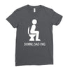 downloading ! funny white sex Ladies Fitted T-Shirt