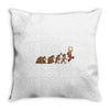 retro evolution Throw Pillow