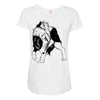 wolf Maternity Scoop Neck T-shirt