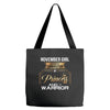 november  girl is a perfect combination of princess and warrior Tote Bags